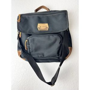 Rare FOSSIL NWT UNISEX BRIEFCASE BAG Men’s women’s suede synthetic